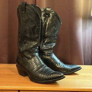 Justin Lizard Skin Cowboy Boots